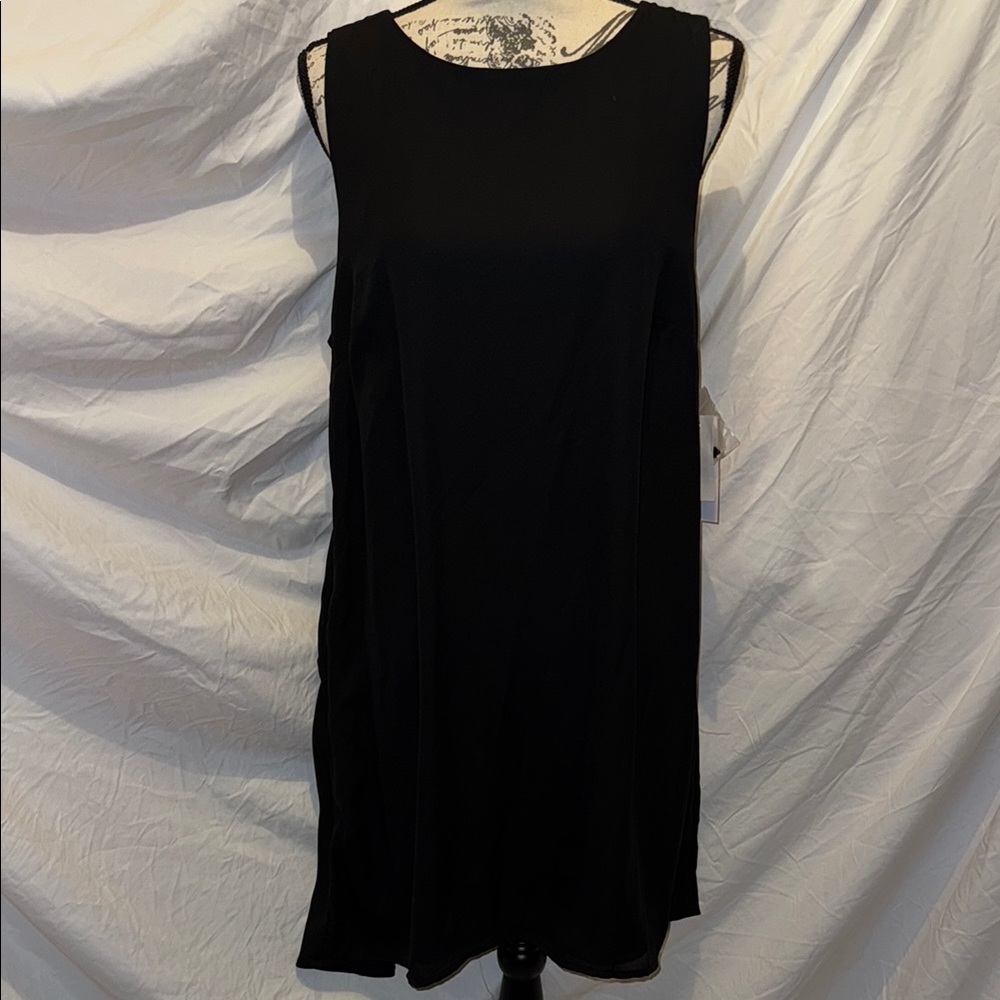 Black Sleeveless Sheath Mini Dress for Cocktail